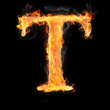 Burning objects and objects on fire background
