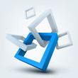 Vector Illustration Of 3d Shapes