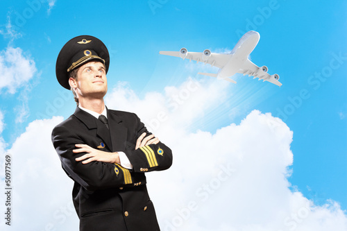 Photo: Image of male pilot Image of male pilot