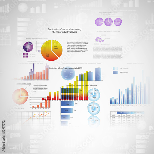 Photo: Marketing high tech background Marketing high tech background