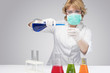 Photo: female laboratory staff dealing with test tube female laboratory staff dealing with test tube