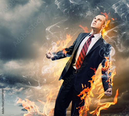 Photo: Businessman in anger Businessman in anger