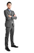 Young businessman isolated on white