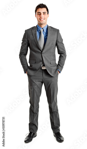 Photo: Full length young businessman Full length young businessman