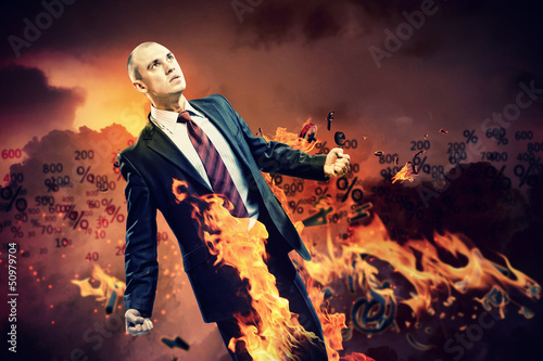 Photo: Businessman in anger Businessman in anger