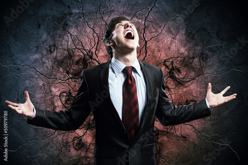 Photo: businessman in anger businessman in anger