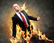 Businessman in anger
