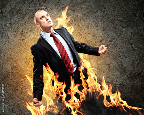 Photo: Businessman in anger Businessman in anger