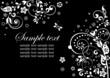 Black and white vintage visiting card