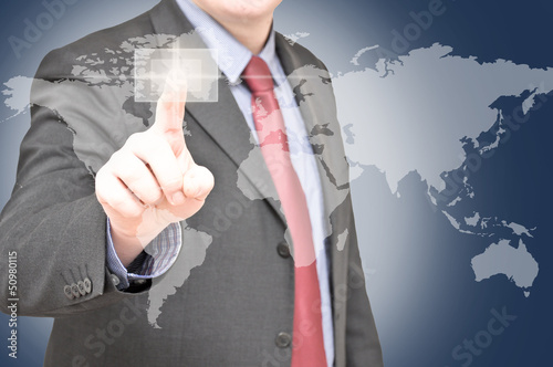 Photo: touchscreen man touchscreen man