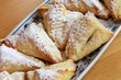 sweet pie with plum jam filling