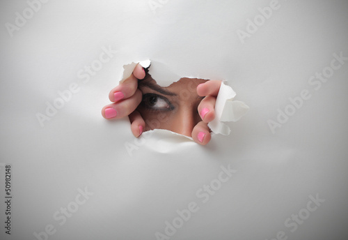 Photo: woman hidden woman hidden