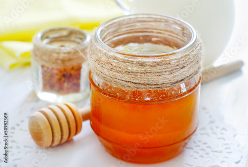 Photo: honey and milk honey and milk