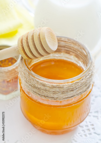 Photo: honey and milk honey and milk