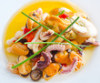 salad with seafood