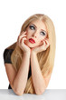 Foto: Blond woman with long hair Blond woman with long hair