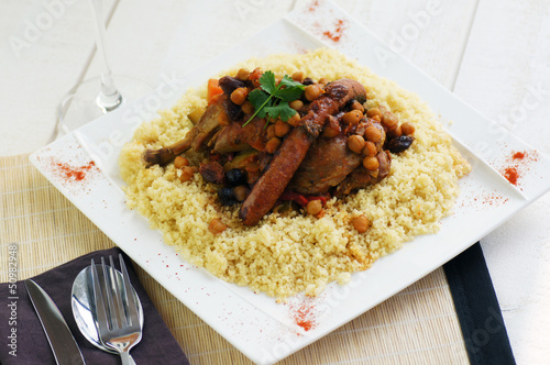 Photo: couscous et verre de boulaouane 3 couscous et verre de boulaouane 3