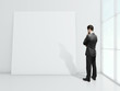 blank poster on wall
