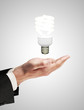 hand with lamp