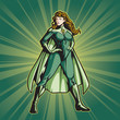 Recycle Hero Female (with a cape)