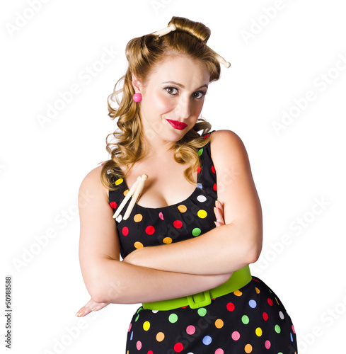Photo: Happy young housewife Happy young housewife
