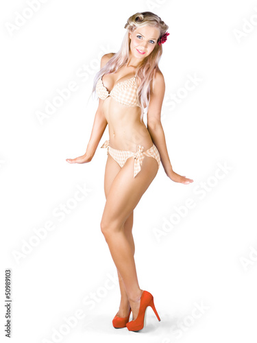 Photo: Pinup girl in lingerie Pinup girl in lingerie