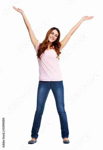 Photo: Happy girl. Happy girl.