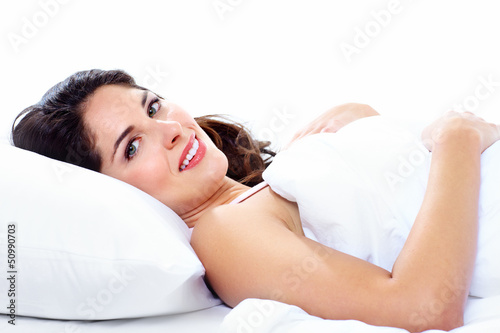 Photo: Sleeping woman. Sleeping woman.