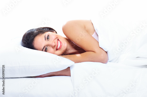 Photo: Sleeping woman. Sleeping woman.