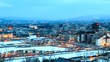 Den Norske Opera & Ballett. Dawn over Oslo, Norway