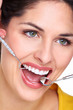 Beautiful woman smile.