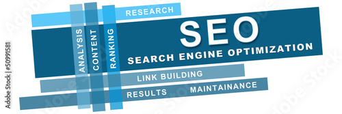 Illustration: SEO Blue Stripes SEO Blue Stripes
