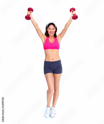 Photo: Young beautiful fitness woman. Young beautiful fitness woman.