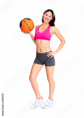 Photo: Young beautiful fitness woman. Young beautiful fitness woman.