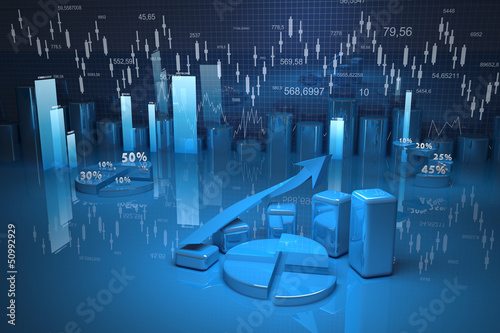 Illustration: business finance chart, diagram, bar, graphic business finance chart, diagram, bar, graphic