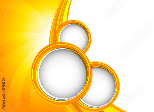 Vector: Background with orange circles Background with orange circles