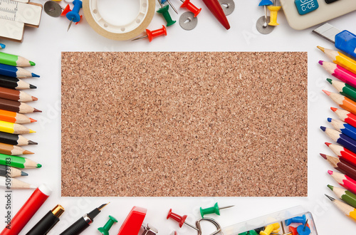 Photo: office accessories and blank cork form for records office accessories and blank cork form for records