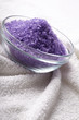 Photo: bath salt with towel bath salt with towel