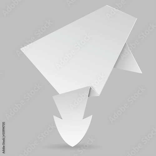 Vector: Paper Origami Arrow Paper Origami Arrow
