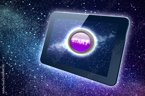 Illustration: Great tablet with a Start button Great tablet with a Start button