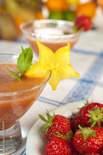 Photo: Starfruit on a smoothie Starfruit on a smoothie