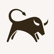 Vector: Bull silhouette Bull silhouette