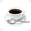 Coffee cup isolated on white background.