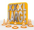 Illustration of a decorative XL icon
