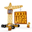 Illustration of a regular folder icon with a crane