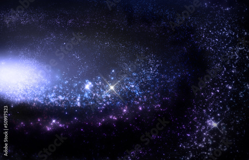 Illustration: Bright center of the galaxy with spiral arms Bright center of the galaxy with spiral arms