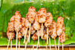 Thailand grilled pork. The popular food in Thailand