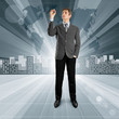 Foto: Business People against Conceptual Background Business People against Conceptual Background