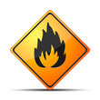 Flammable sign