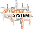 word cloud - operating system